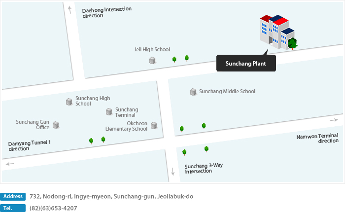 732, Nodong-ri, Ingye-myeon, Sunchang-gun, Jeollabuk-do | tel : (82)(63)653-4207